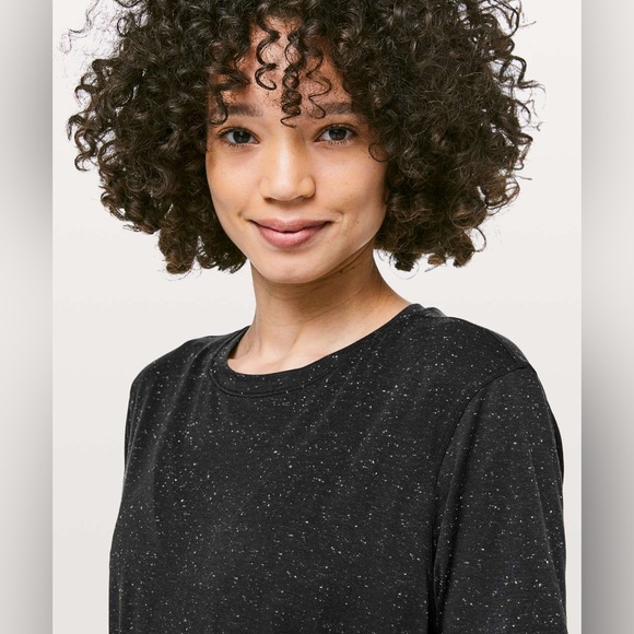 NWOT LULULEMON UNWIND YOUR MIND BLACK SHORTSLEEVE DRESS - Picture 5 of 9